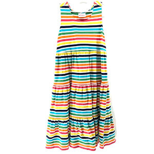 HANNA ANDERSSON Twirl Power Racerback RAINBOW STRIPE Summer Boho Dress GIRLS 10